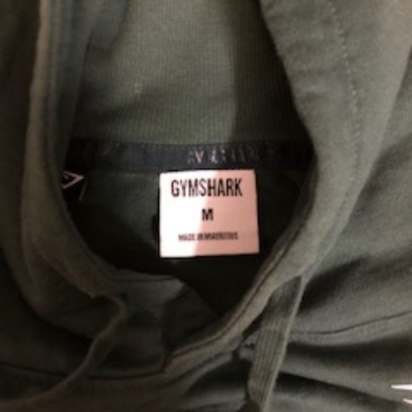 Gymshark dark green cropped hoodie - Picture 2 of 2